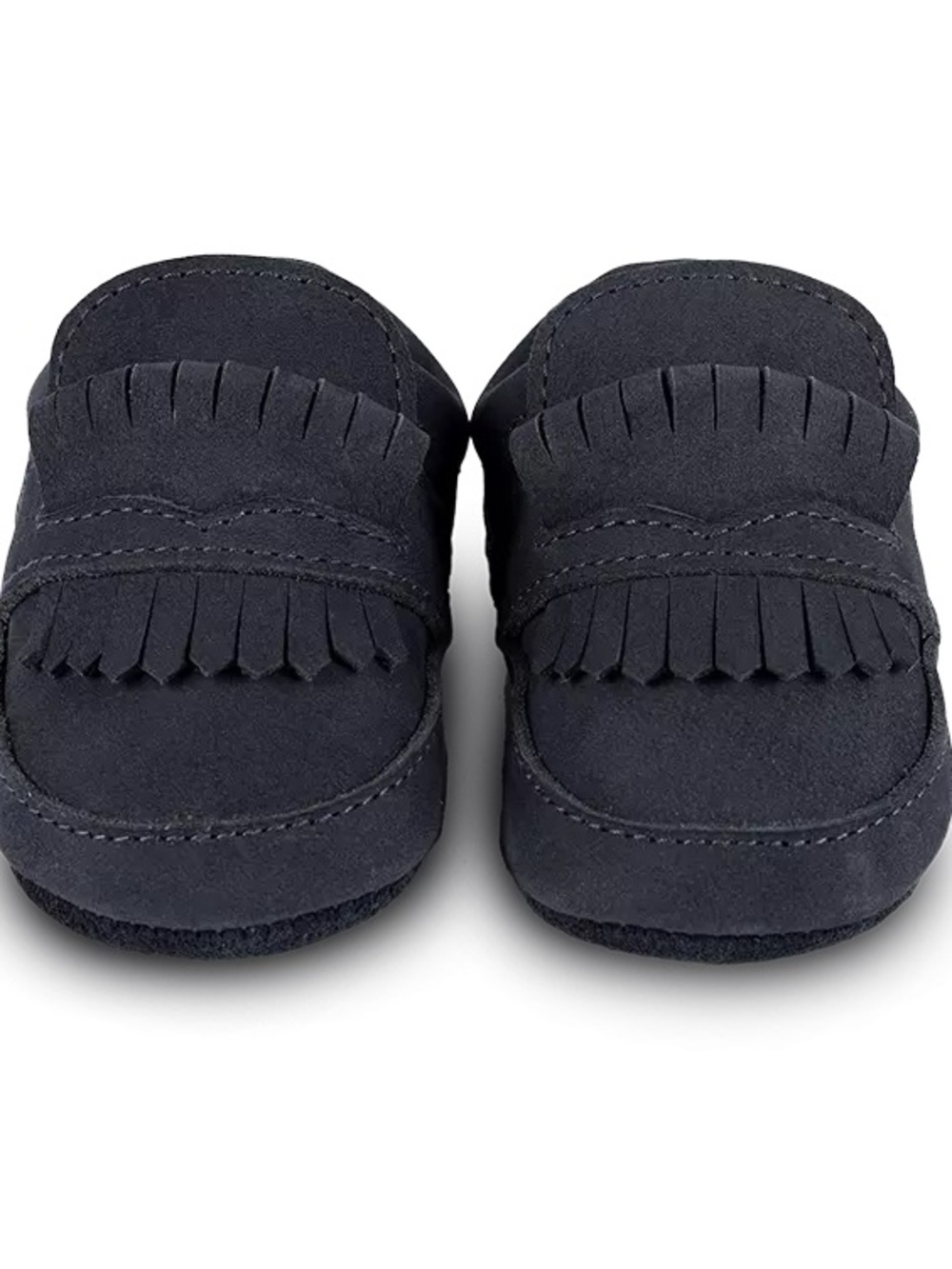 Donsje Baby Shoes Jacx  Moccasin Navy Blue Nubuck Leather EU 17 US 1